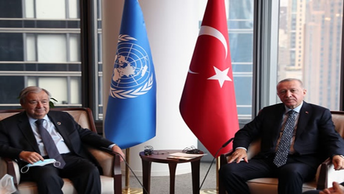 Cumhurbaşkanı Erdoğan, BM Genel Sekreteri Guterres ile görüştü