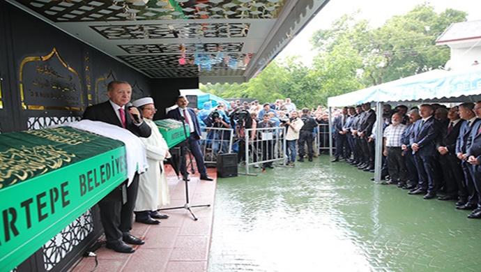 Cumhurbaşkanı Erdoğan, Sudenaz Akkuş’un cenaze törenine katıldı