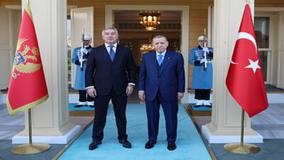 Cumhurbaşkanı Erdoğan, Karadağ Cumhurbaşkanı Cukanoviç ile bir araya geldi