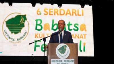 Cumhurbaşkanı Ersin Tatar, 6.Serdarlı Babutsa Kültür ve Sanat Festivali’nde konuştu